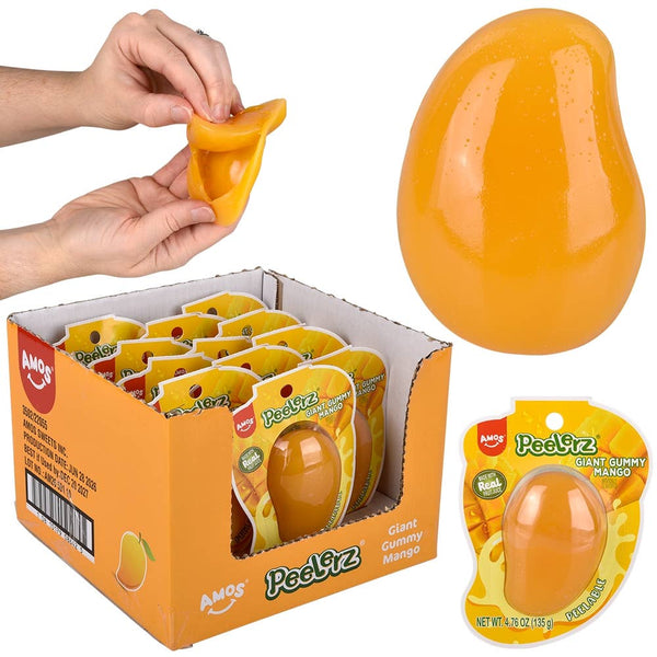 Peelerz Giant Mango Gummy Candy 12ct - LLB Toys