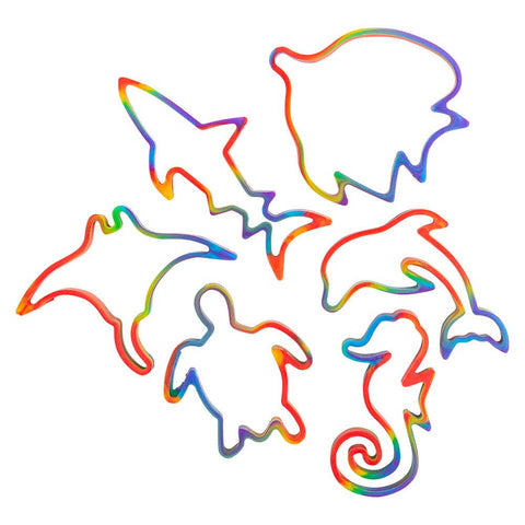 SEA LIFE RAINBOW SILICONE STRETCH BANDS LLB kids toys