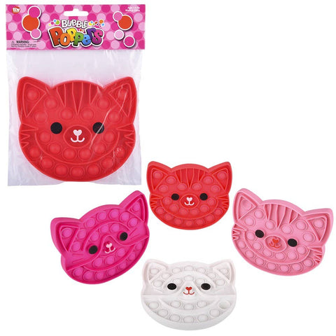 5.5" Valentines Cat Bubble Popper LLB kids toys