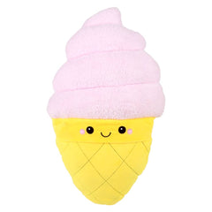 21" Pink Ice Cream Cone Plush Pillow - LLB Toys