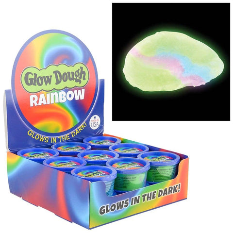 RAINBOW GLOW DOUGH 4OZ (36PCS/CASE) TM LLB kids toys