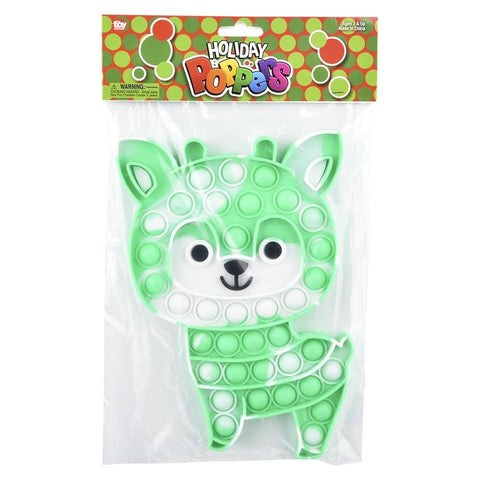 REINDEER JUMBO BUBBLE POPPER 9" LLB kids toys Christmas