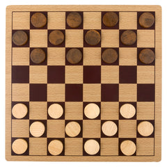 10" WOODEN CHECKERS