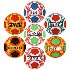 16" SOCCER BLADDER BALL COUNTRY ASSORTMENT LLB kids toys