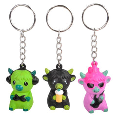 Collectible Highland Cow Keychain 1.5" - LLB Toys