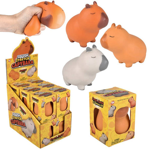 3.5" Squish And Stretch Capybara Plush - LLB Toys