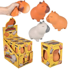 3.5" Squish And Stretch Capybara Plush - LLB Toys