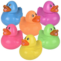 Big Neon Rubber Duckies 6" - LLB Toys