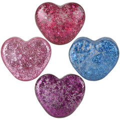 Squeezy Sparkle Sugar Heart 2.5" 12ct - LLB Toys
