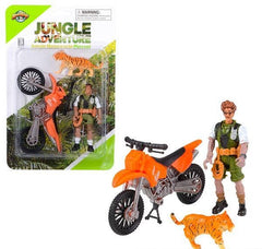 SMALL JUNGLE MOTORCYCLE PLAY SET LLB kids toys