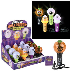Halloween Light Up Spinning Wand Necklace 4.5" - LLB Toys