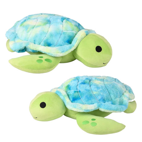 22" Green Tie Dye Sea Turtle Pillow - LLB Toys
