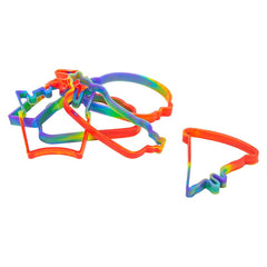 FAST FOOD RAINBOW SILICONE STRETCH BANDS LLB kids toys