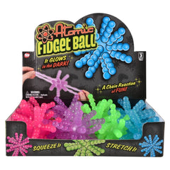 3.5" Glow In Dark Atomic Ball 12ct - LLB Toys