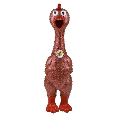 24" Giant Sparkle Rubber Chicken 6ct LLB kids toys
