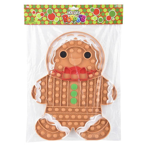 GINGERBREAD BUBBLE POPPER 13" LLB Christmas