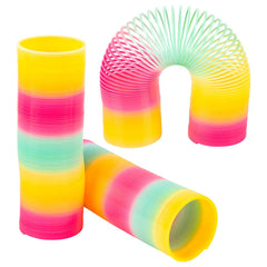 6" SUPER LONG RAINBOW COIL SPRING LLB kids toys