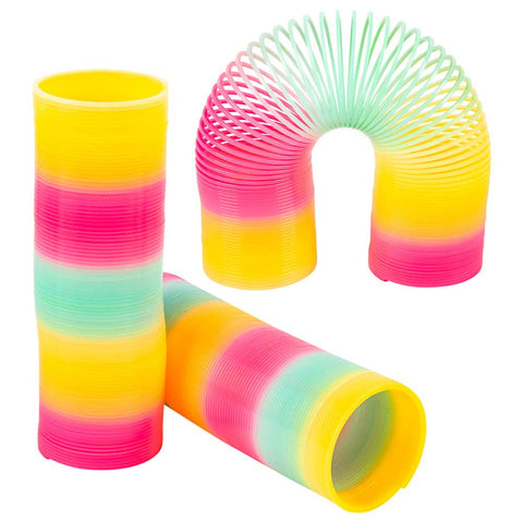 6" SUPER LONG RAINBOW COIL SPRING LLB kids toys
