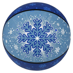 Snowflake Regulation Basketball 9.5" LLB Christmas