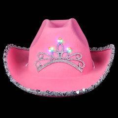 CHILD SIZE LIGHT-UP COWGIRL HAT - LLB Toys