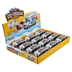 5" DIE-CAST PULL BACK ICE CREAM TRUCK LLB Car Toys
