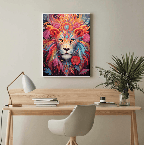 Fantasy Lion Canvas Wall Art print