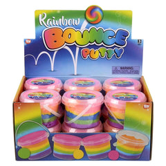 4" RAINBOW BOUNCING PUTTY LLB Slime & Putty