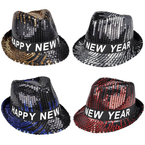 HAPPY NEW YEAR SEQUIN FEDORA LLB kids Accessories