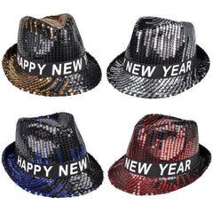 HAPPY NEW YEAR SEQUIN FEDORA LLB kids Accessories