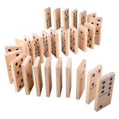 6" JUMBO WOODEN DOMINOES SET LLB kids toys