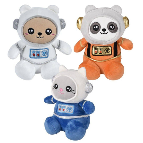 7" Dressed Astronaut Animals- LLB Toys