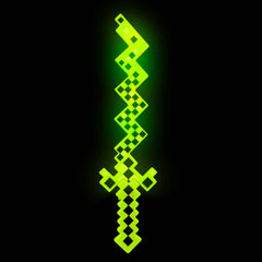 24" Light-Up Pixel Zigzag Sword With Sound - LLB Toys