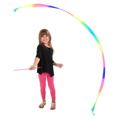 11.75" RAINBOW RIBBON WAND LLB toy-wand kids