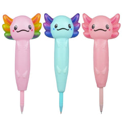 8.25" Squish Axolotl Pen LLB Stationary