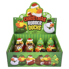 Christmas Rubber Duckies 3.5" 12ct LLB Bath Toys