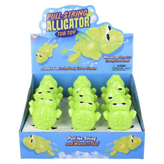 6" PULL-STRING ALLIGATOR BATH TOY LLB Bath Toys