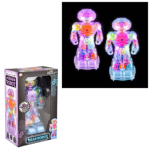 8.5" LIGHT-UP GEAR ROBOT LLB Light-up Toys