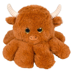 6.5" Octo-Highland Cow Plush - LLB Toys
