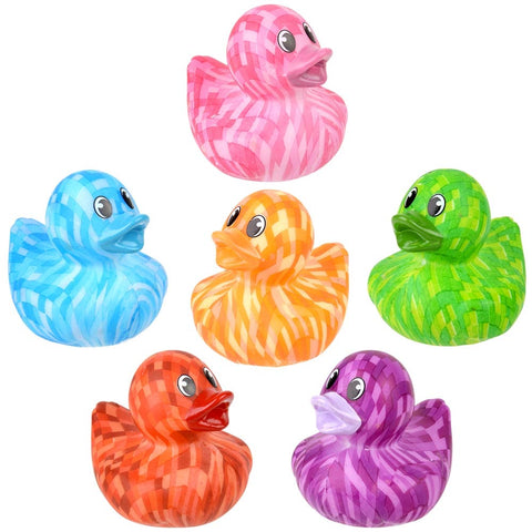 2" Pixel Print Duckies - LLB Toys