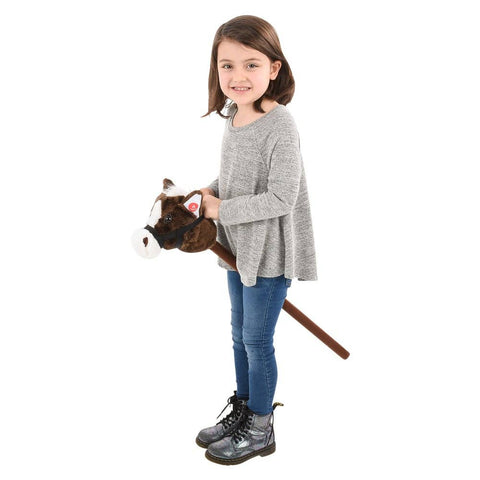 30" BROWN STICK HORSE - LLB kids toys