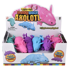 7.5" Light-Up Wiggle Sensory Axolotl - LLB Toys