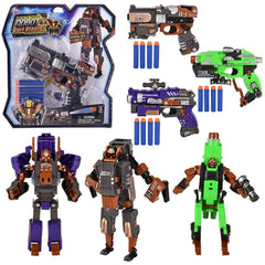 8" Robot Dart Blaster 6ct LLB kids toys