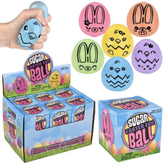 Squeezy Sugar Pastel Easter Eggs 2.5" - LLB Toys
