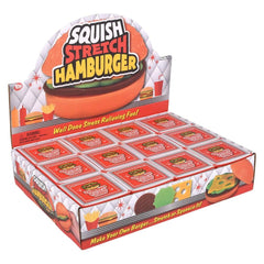 3" Squish And Stretch Hamburger - LLB Toys