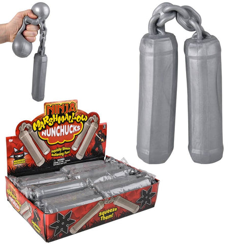 13.75" Marshamllow Nunchucks 12ct - LLB Toys