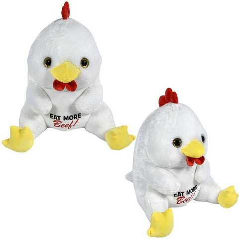 20" Belly Buddy Chicken Eat More Beef Plush - LLB Toys