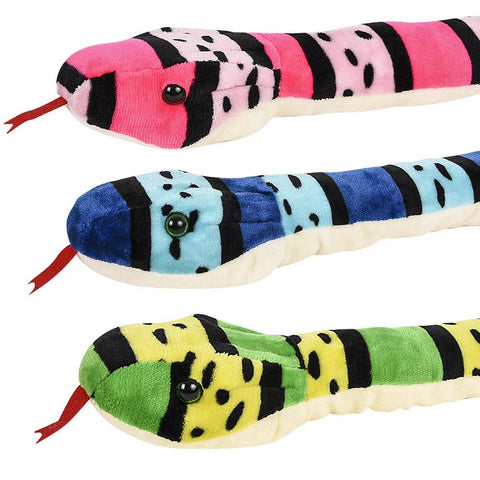 67" SNAKE ASSORTMENT plush LLB Plush Toys