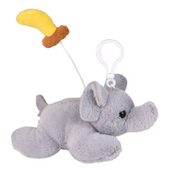 3.5" Mighty Quakes Elephant Backpack Clip - LLB Toys