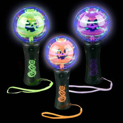 7.25" Light-Up Jack O Lantern Magic Ball Wand - LLB Toys