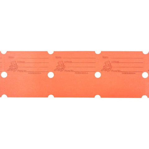 DOUBLE ROLL TICKET ORANGE -2000/ROLL LLB kids toys